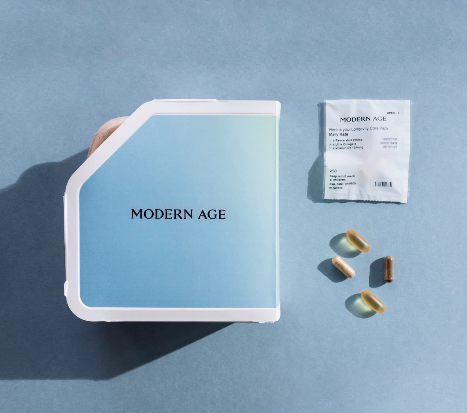 The Modern Age longevity supplement pack